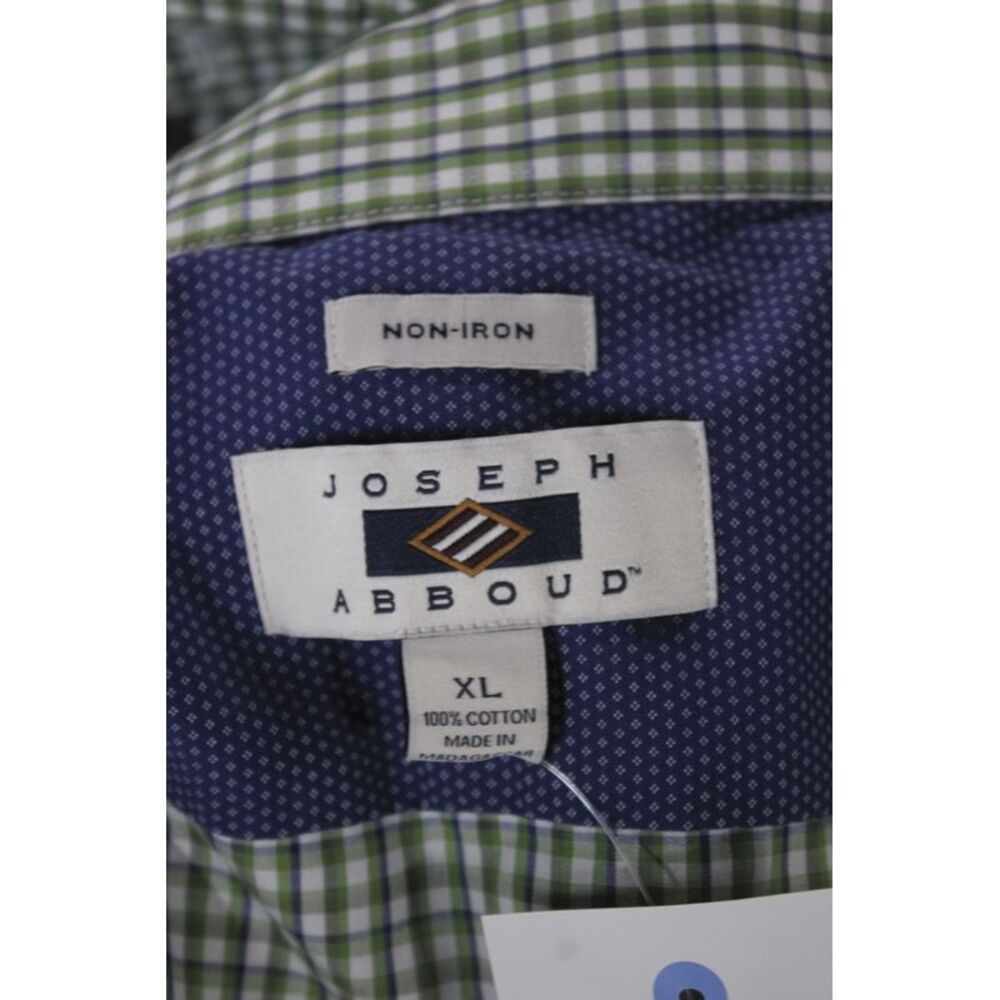 Joseph Abboud Mens Cotton Long Sleeve Button-Down Shirt Green Size XL - Picture 5 of 5